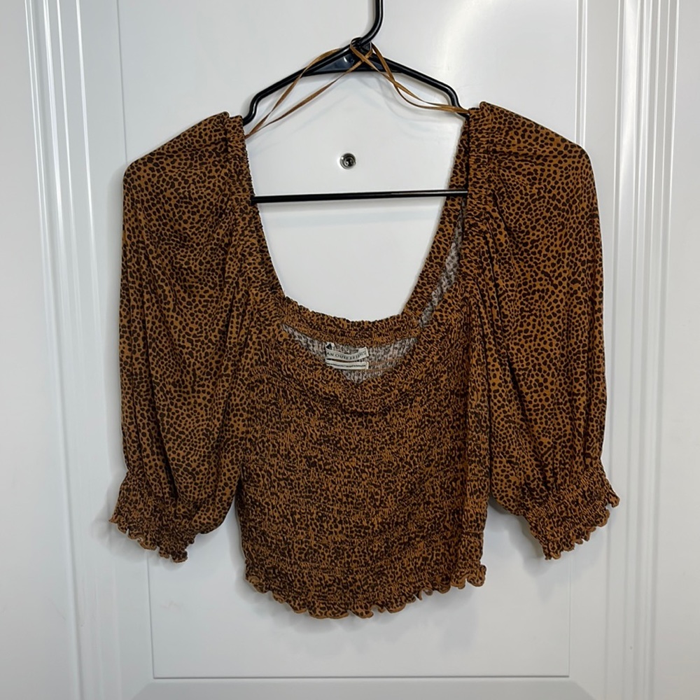 Cheetah Print Crop Top - Urban Outfiters - Large